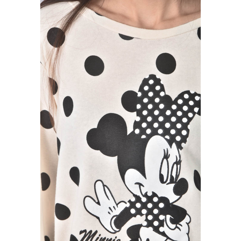 (L) 【又又私服】oska韓牌運動圓點杏色長袖上衣二手衣, , large