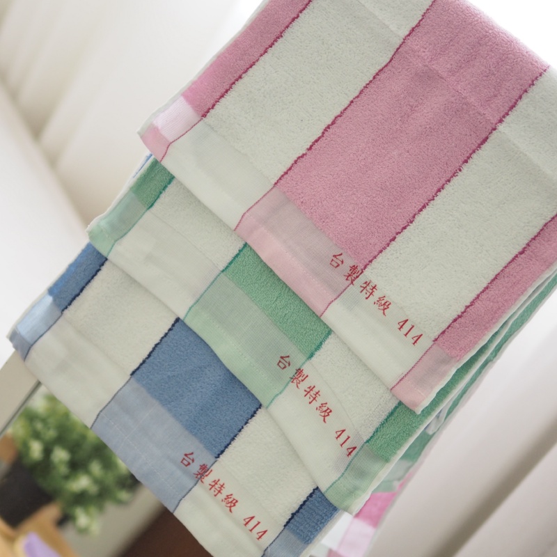 [Kaimei Cotton Industry] 12 in the group, random and excellent, MIT made in Taiwan, 32 taels of special traditional 414 towels, retro two-color towels ~ hot sale, , large