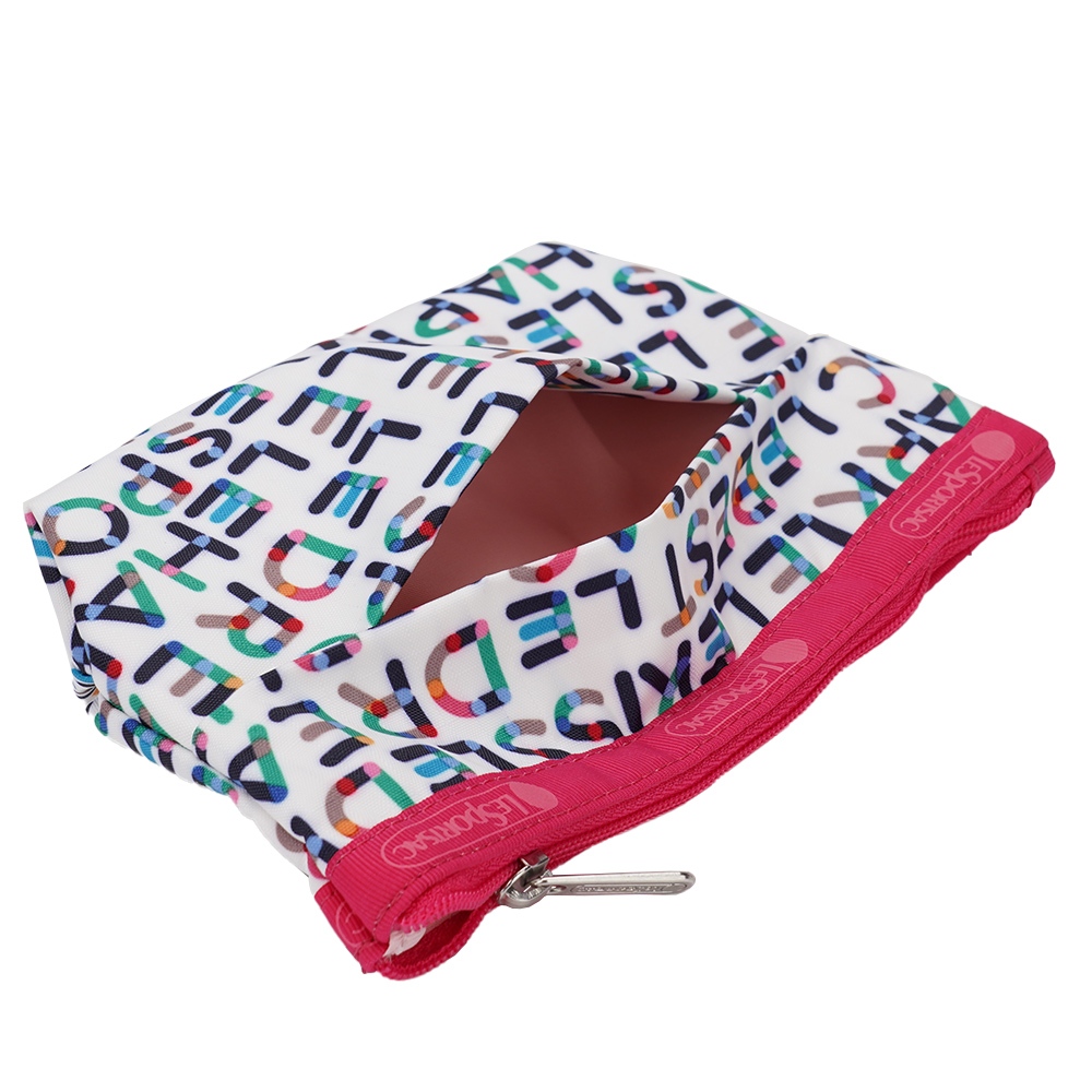 |快速出貨|Lesportsac Small Sloan Cosmetic 小型收納梯形化妝包-趣味字母, , large
