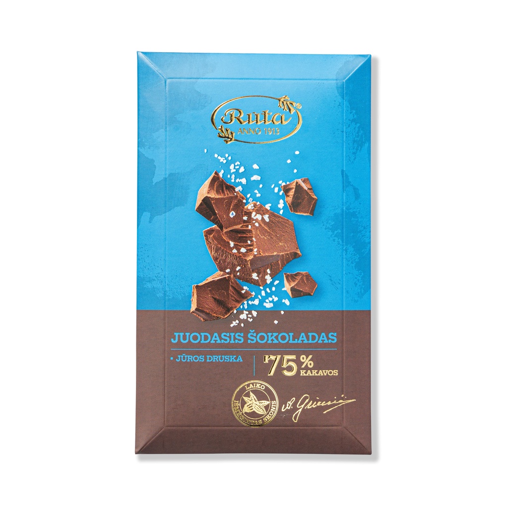 Dark chocolate75% with sea salt, , large