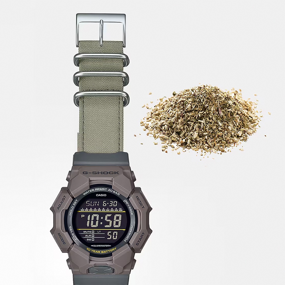 CASIO 卡西歐 G-SHOCK 天然染料 10年電力 電子手錶 學生錶 GD-010CE-5, , large