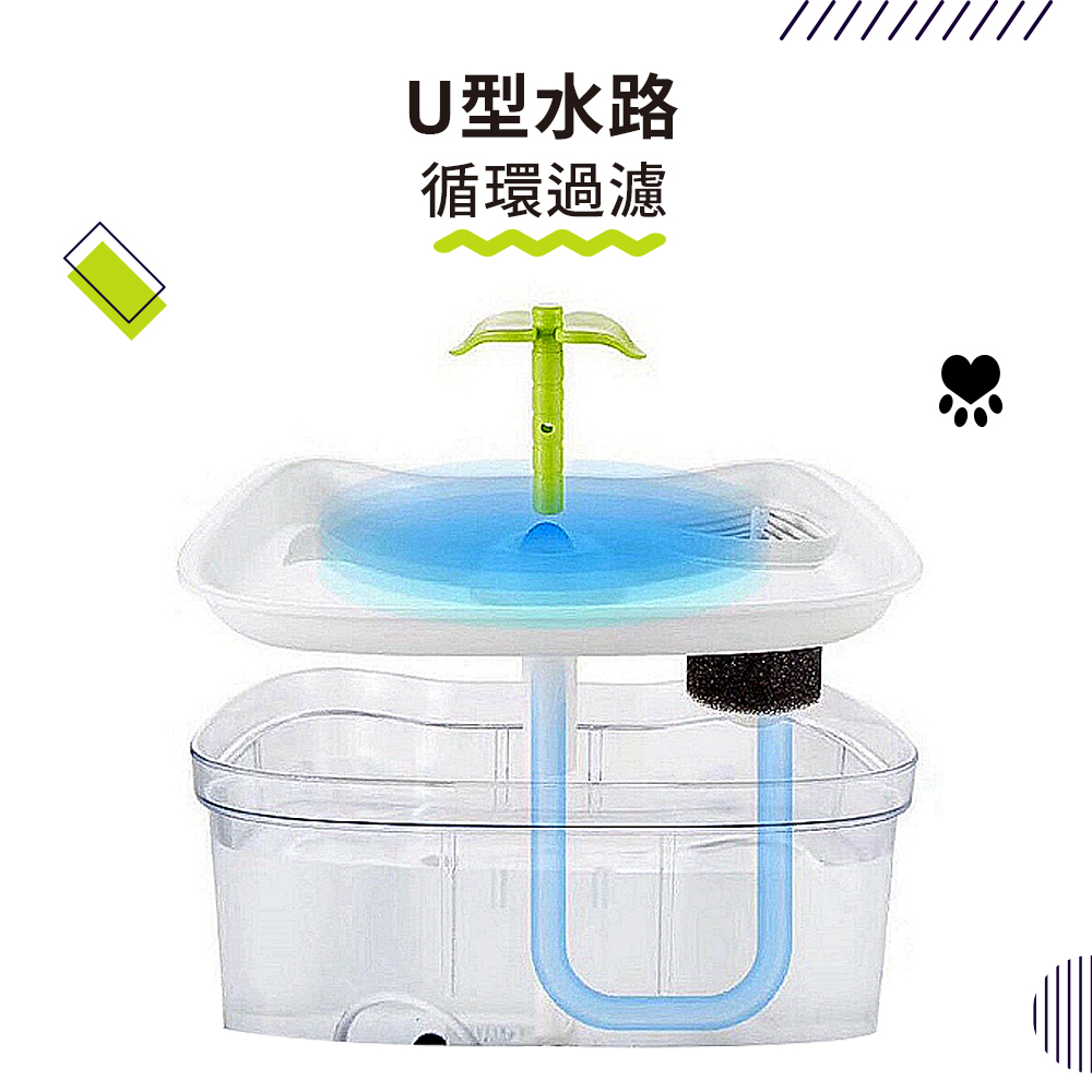 【P&H寵物家】Petmii 2.6L 寵物智能飲水機專用過濾套組5入, , large