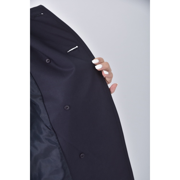 (S) 23区 Vingt trois arrondissements質感風衣藍色外套二手衣, , large