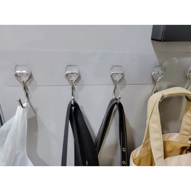 [Beargood sticker] Wall-Mounted Five-Hook Rack (Stainless Steel), , large