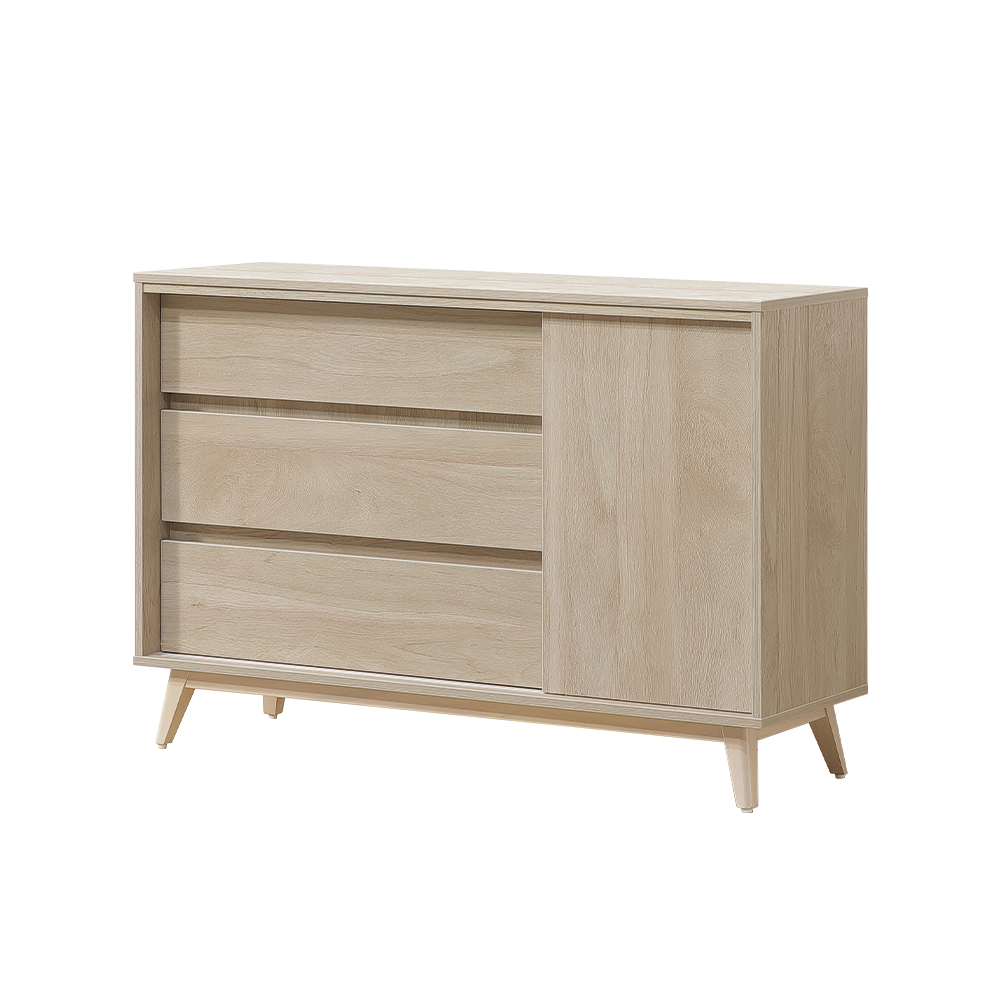 【唯熙傢俱】曼蒂橡木色三斗櫃 抽屜櫃, , large