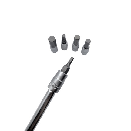 手動六角凸套筒 內六角 起子頭套筒 2分套筒組 公制 旋具頭, , large