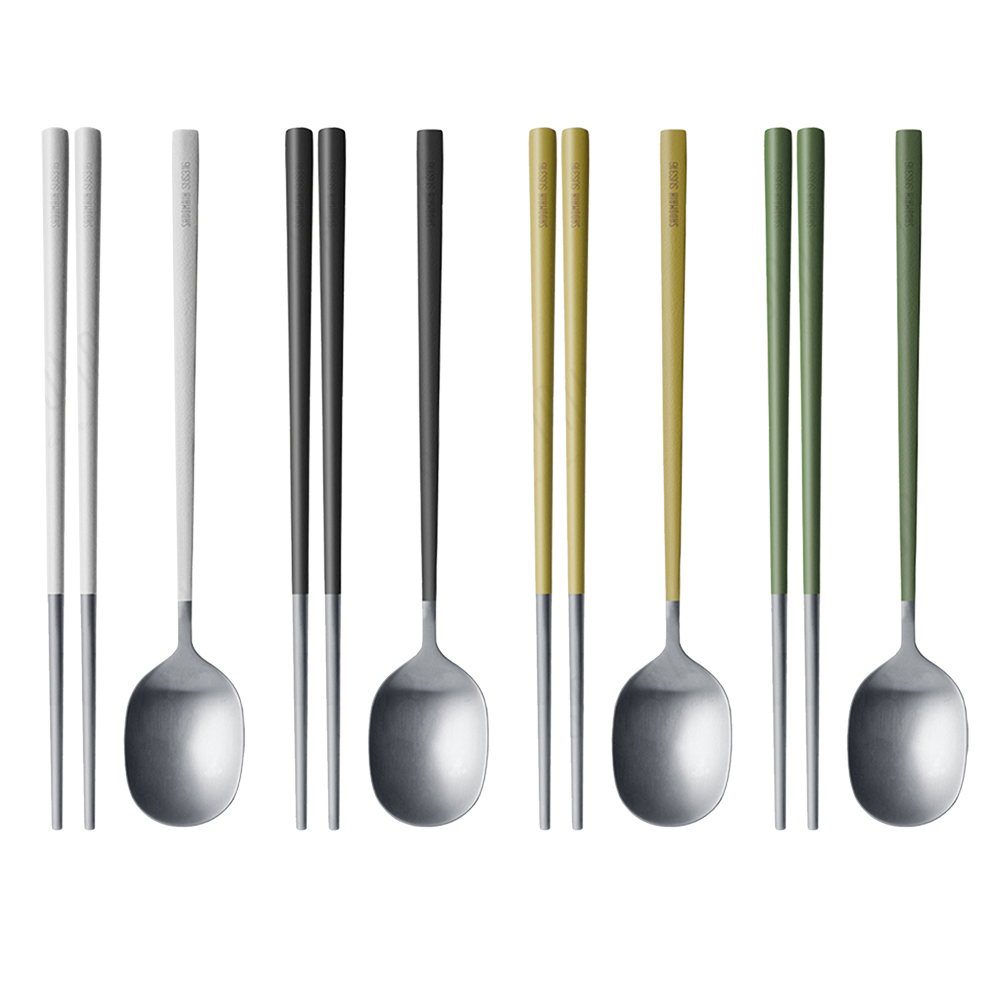 仙德曼露營316不鏽鋼餐具組-4套入(附收納袋)X2組