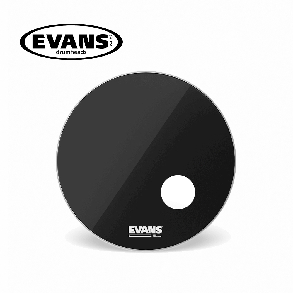 EVANS BD22RB EQ3 22'' 黑色面鼓皮/挖洞款【敦煌樂器】, , large