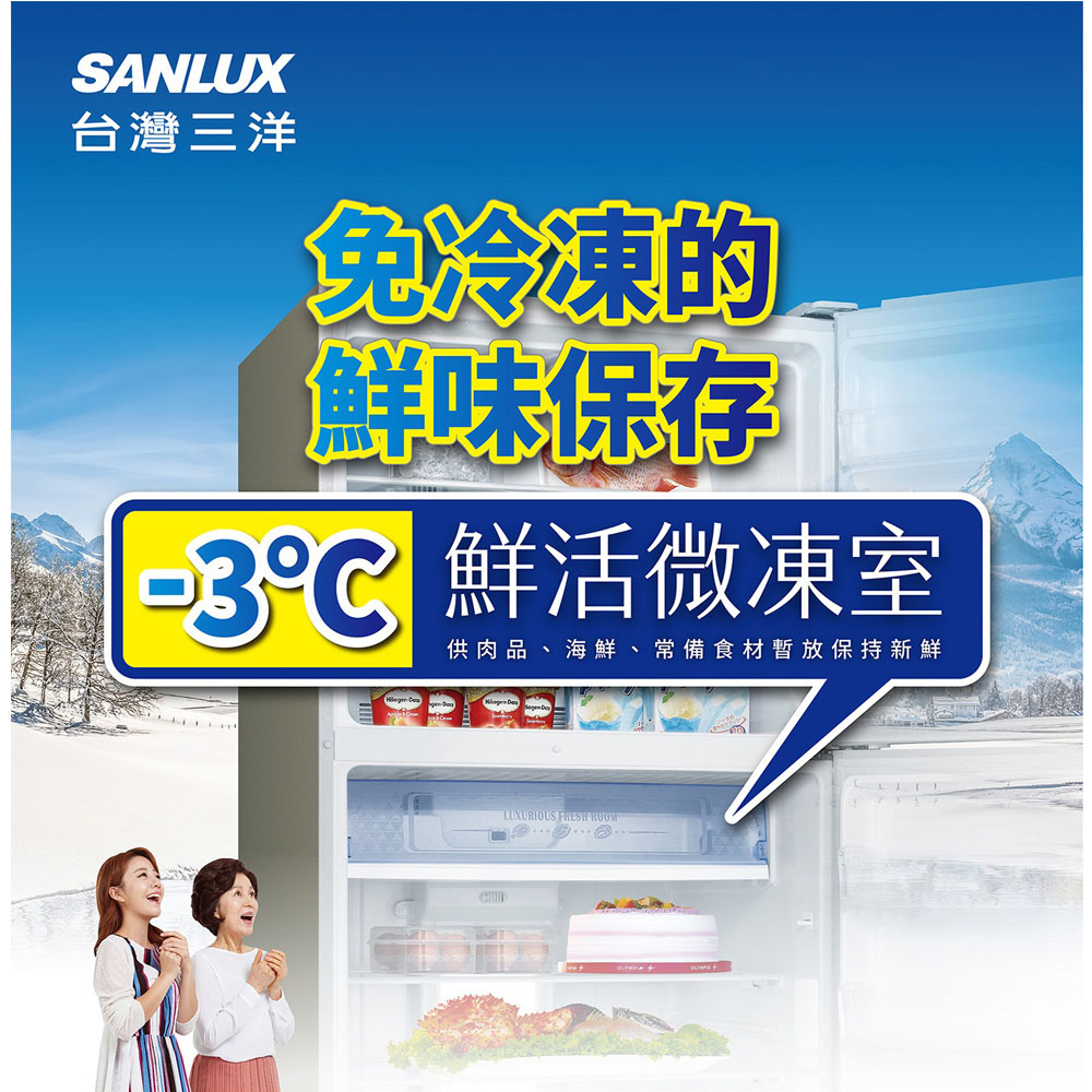 SANLUX Taiwan Sanyo 580L First-Class Inverter Double-Door Refrigerator SR-V582B, , large