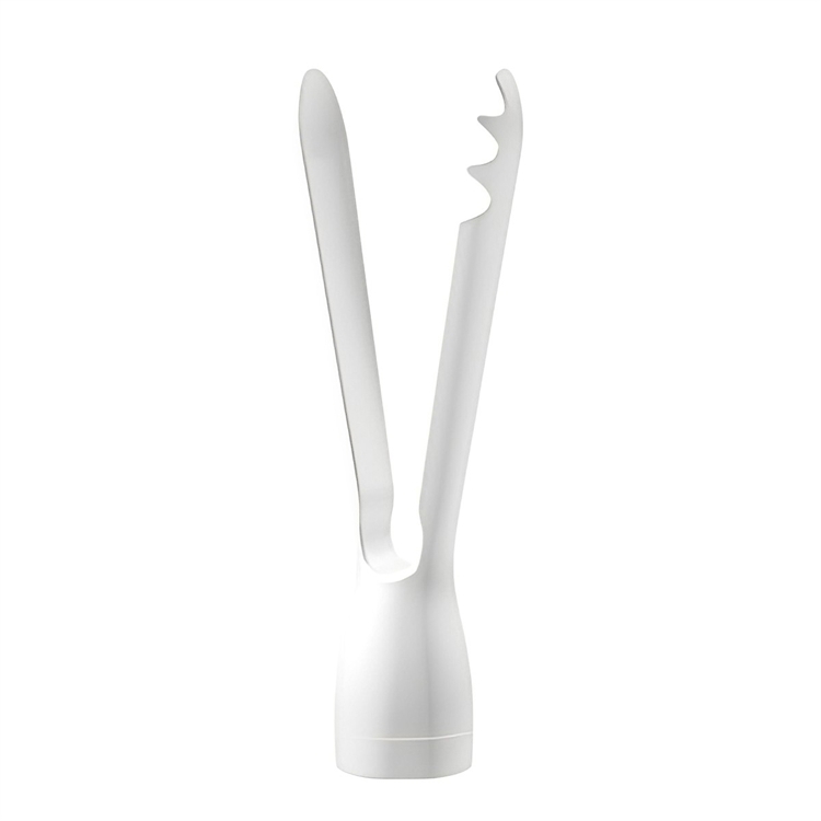 Tumbler Salad Tongs (White), , large