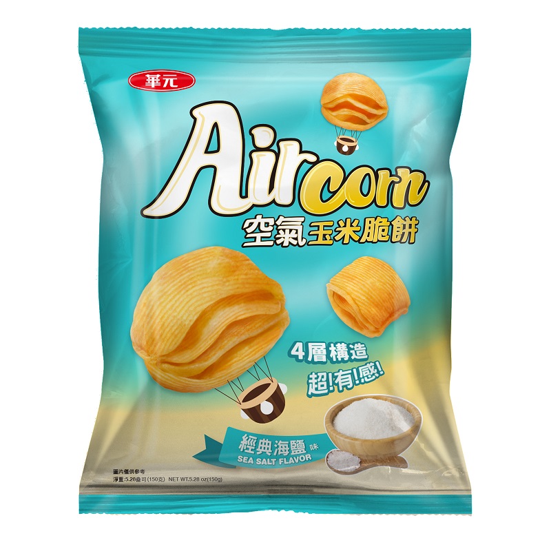 AirCorn空氣玉米脆餅經典海鹽風味150g, , large