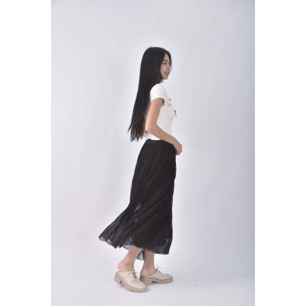 (M) 素面黑色長裙二手衣, , large