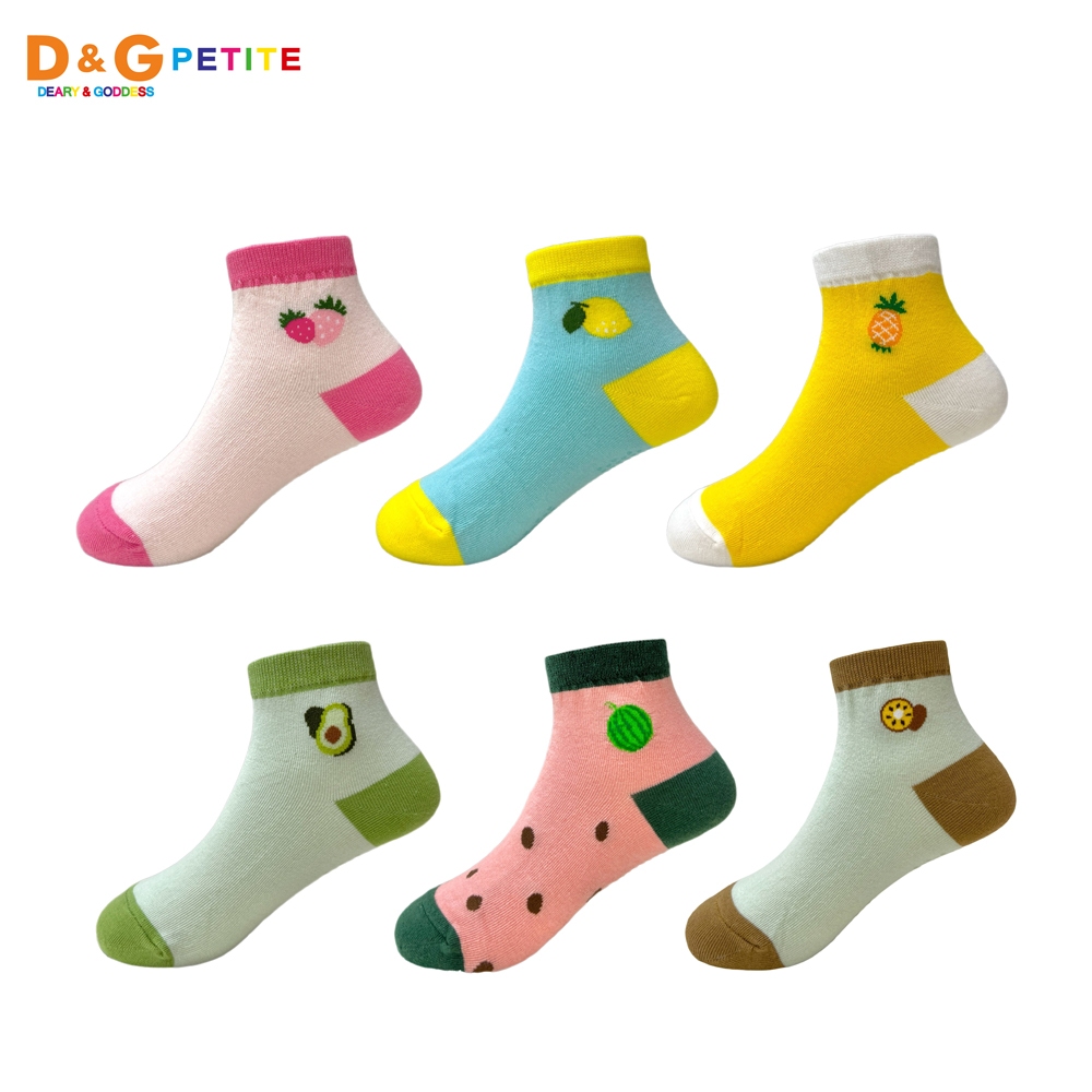 【D&G KIDS】水果童襪<奇異果,13-16cm>D566 短襪 草莓 檸檬 鳳梨 酪梨 西瓜 奇異果, , large