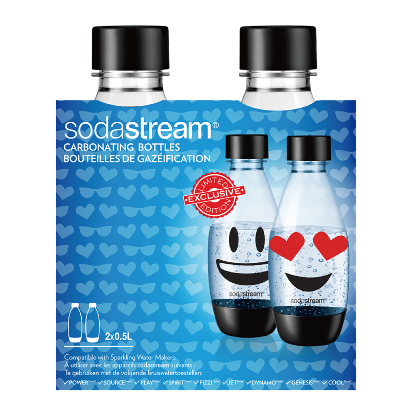 Soda Stream水滴寶特瓶500ML 2入(Emoji), , large
