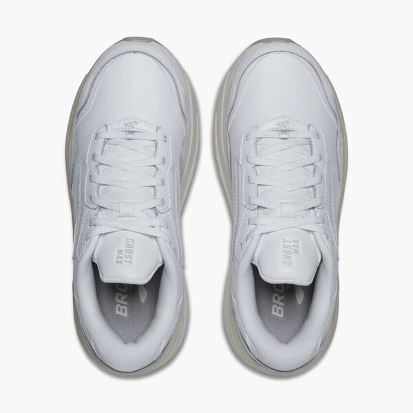 Brooks Ghost Max 2 Leather 女 慢跑鞋 寬楦 彈力 支撐 緩震 白 [1204321D142], , large