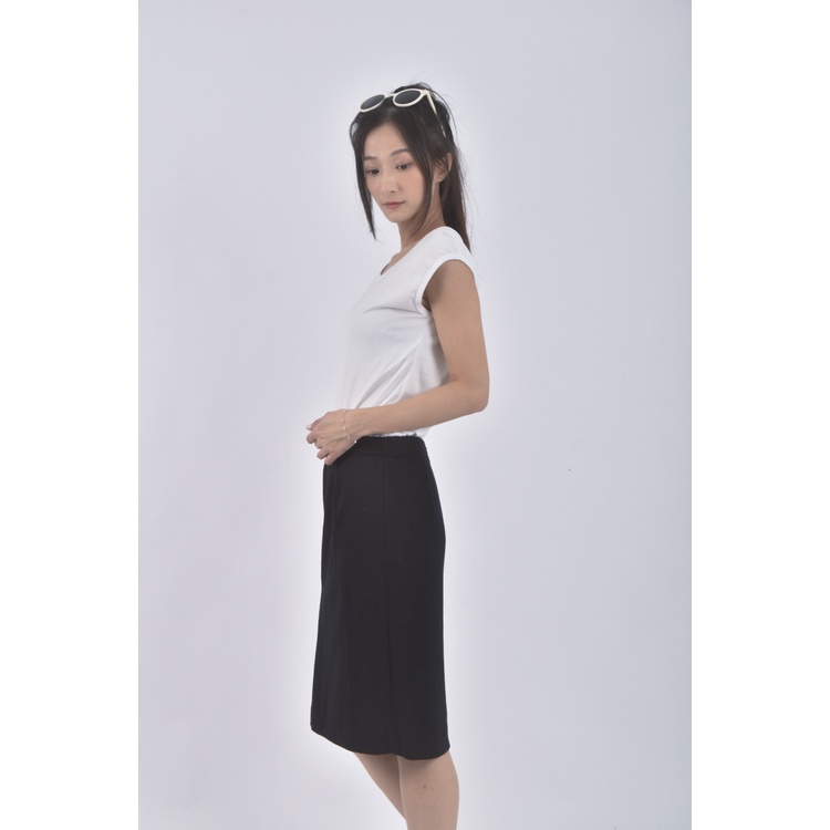 (S) naracamicie厚磅黑色長裙二手衣, , large