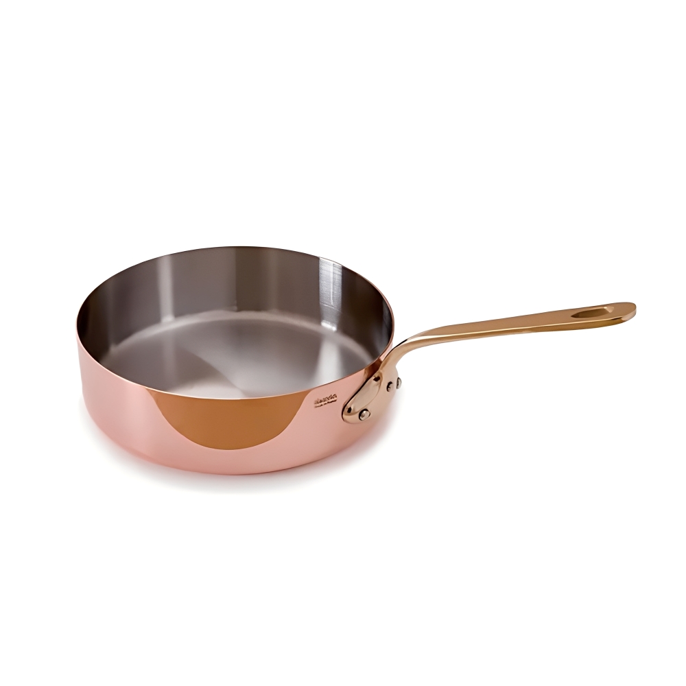 MAUVIEL-M&rsquo; H&eacute;ritage Copper One-Handed Short Pot - 16cm, , large