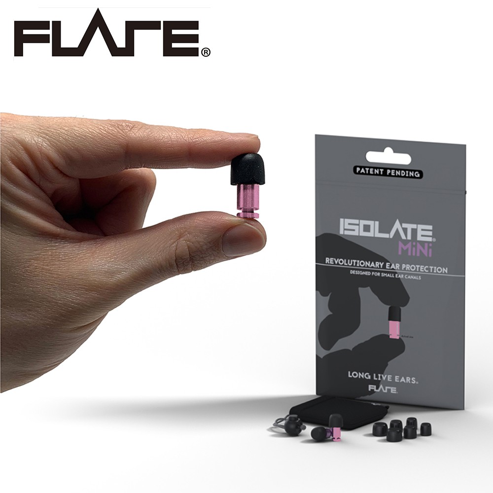 Flare Isolate MiNi系列鋁製專業級英國防躁耳塞 玫瑰金色款【敦煌樂器】, , large