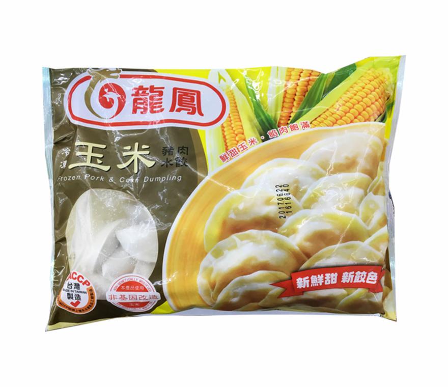 龍鳳冷凍玉米豬肉水餃, , large