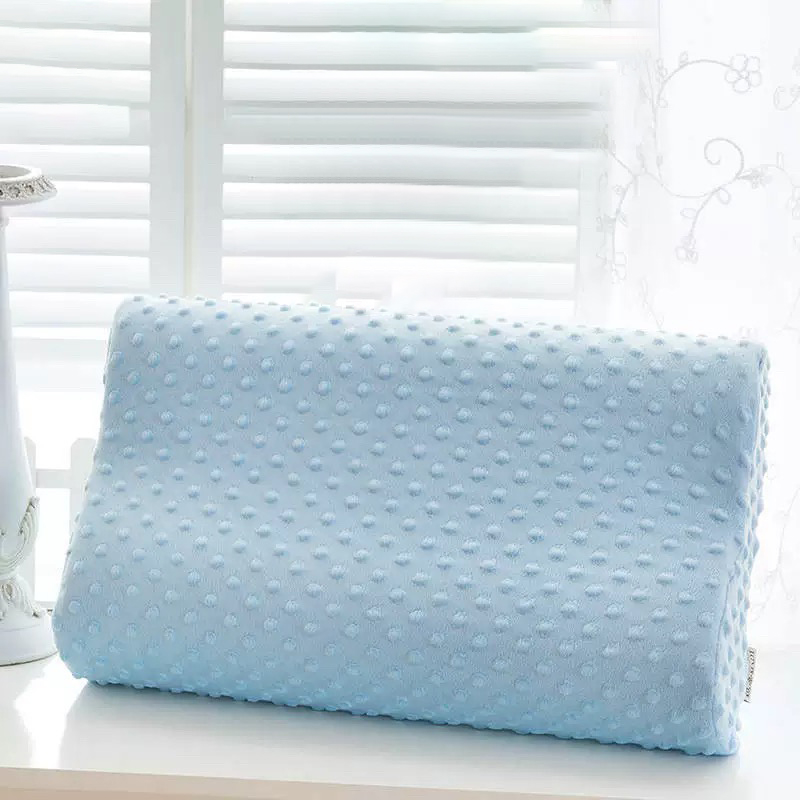 Magic Bean Zero Pressure Memory Foam Pillow (Blue), , large