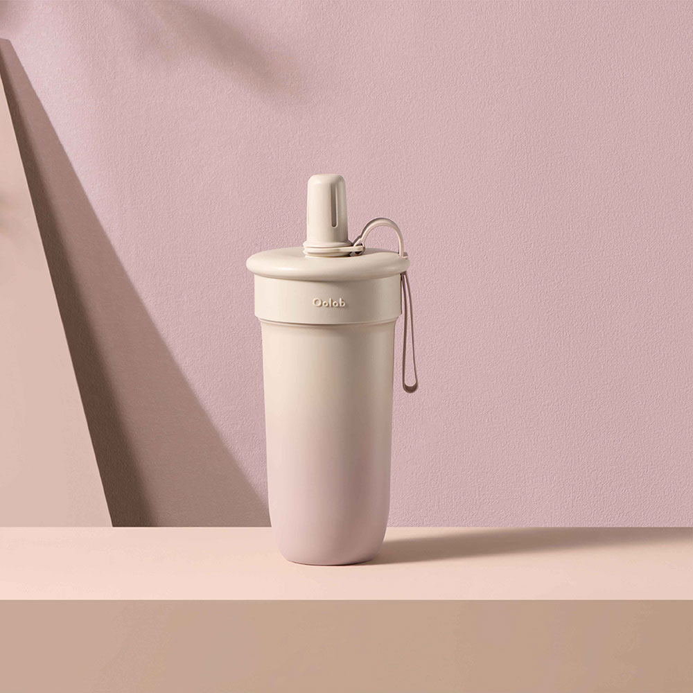 Soft Matte Tumbler With Straw 800ML, , large