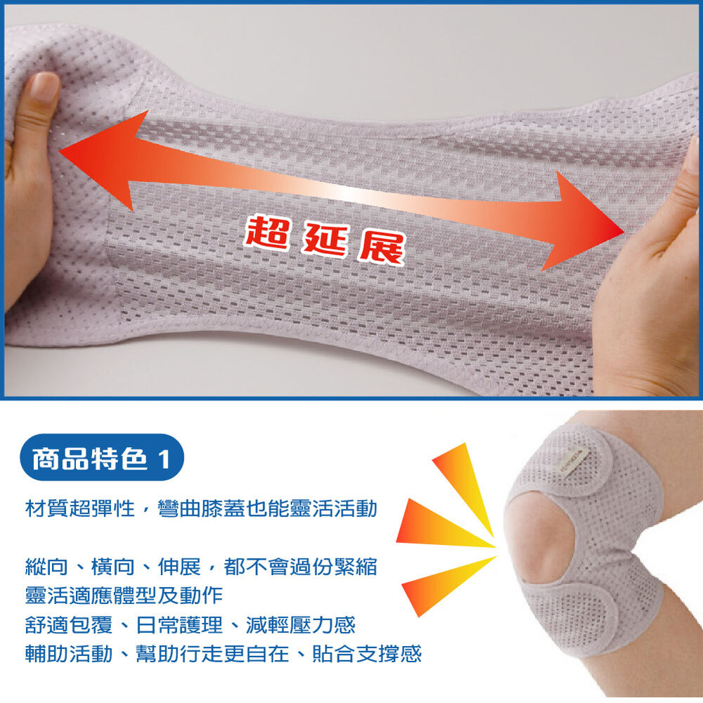 日本製【CERVIN】速乾彈力包覆護膝, , large