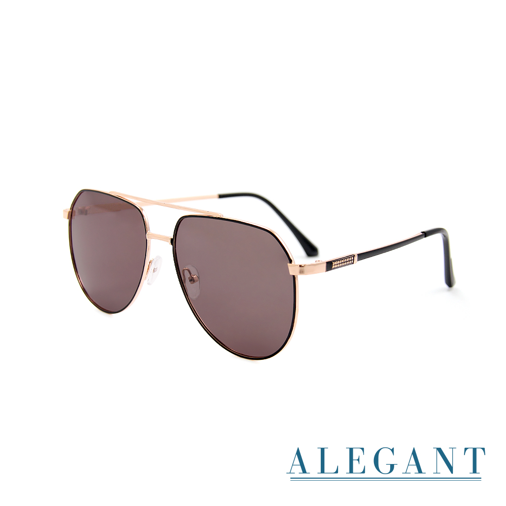 義式品味朗聲金飛官寶麗來偏光墨鏡/UV400太陽眼鏡〔ALEGANT〕, , large