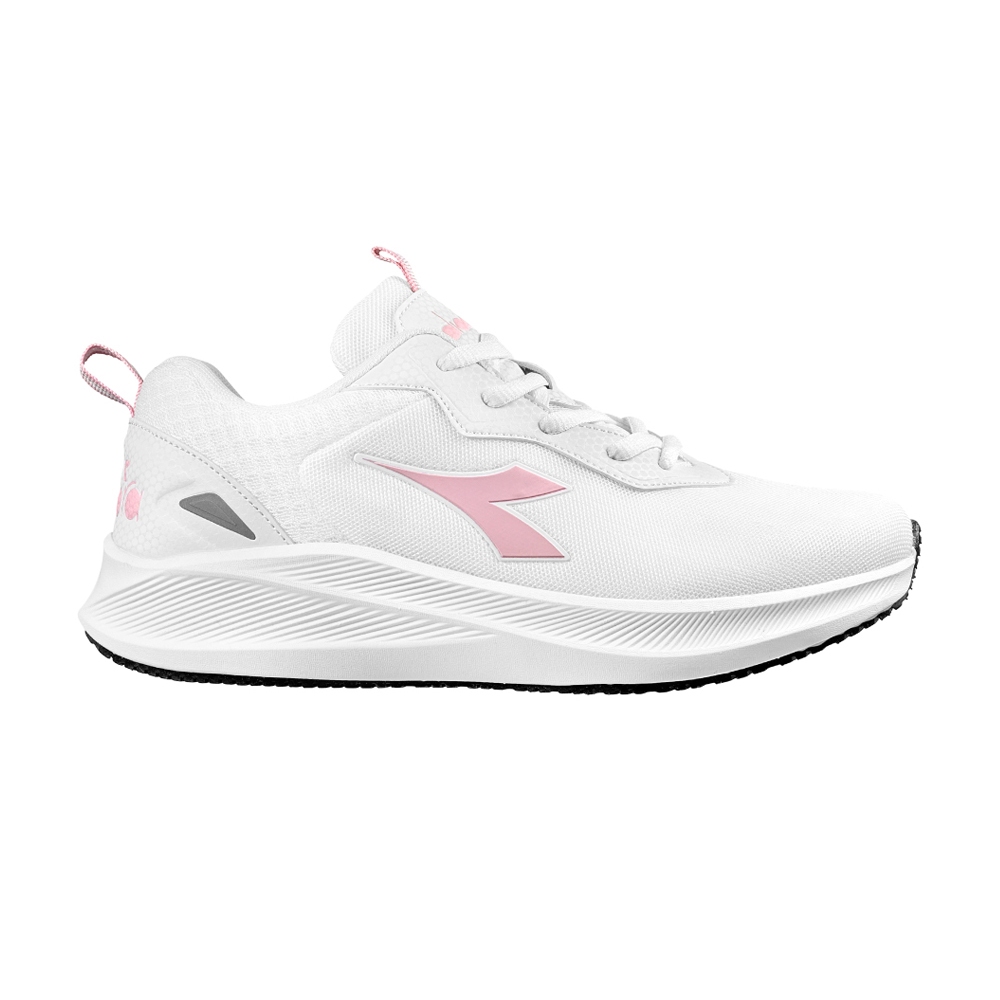 DIADORA迪亞多那 輕量專業慢跑鞋 女運動鞋 女鞋 反光 透氣 吸震 減壓 Q彈 乳膠鞋墊 耐磨 止滑 白粉 粉紫, , large