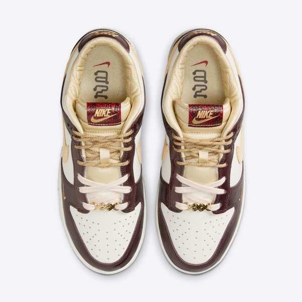 Kixpress-Nike Wmns Dunk Low LX 女 運動休閒鞋 CNY 蛇年 穿搭 酒紅 金 [HV5991-171], , large