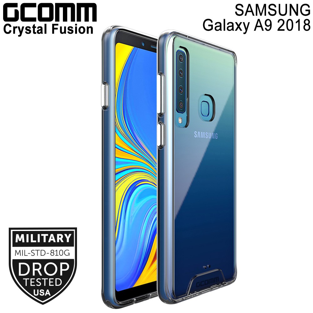 GCOMM Galaxy A9 2018 晶透軍規防摔殼 Crystal Fusion, , large