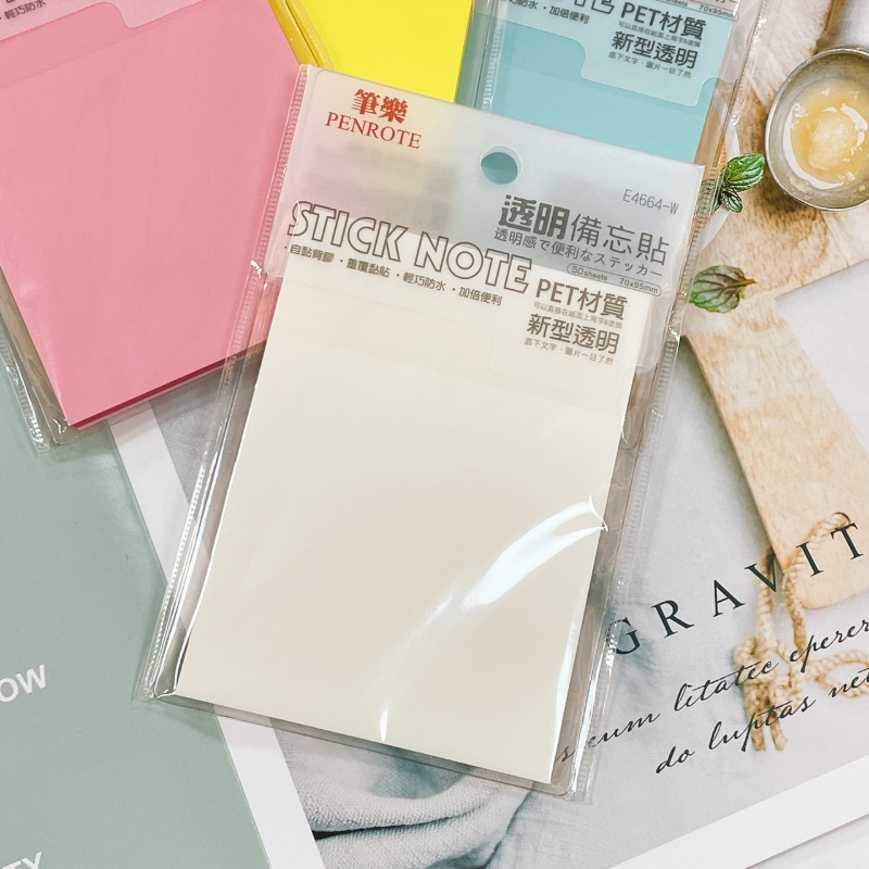 【PENROTE 筆樂】透明備忘貼 4款, , large