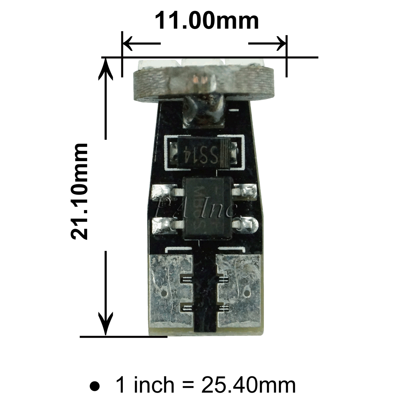 [PA LED] T10 3晶 5630 LED 直牌照燈 室內燈 小燈 倒車燈 儀表燈 定位燈 白光, , large