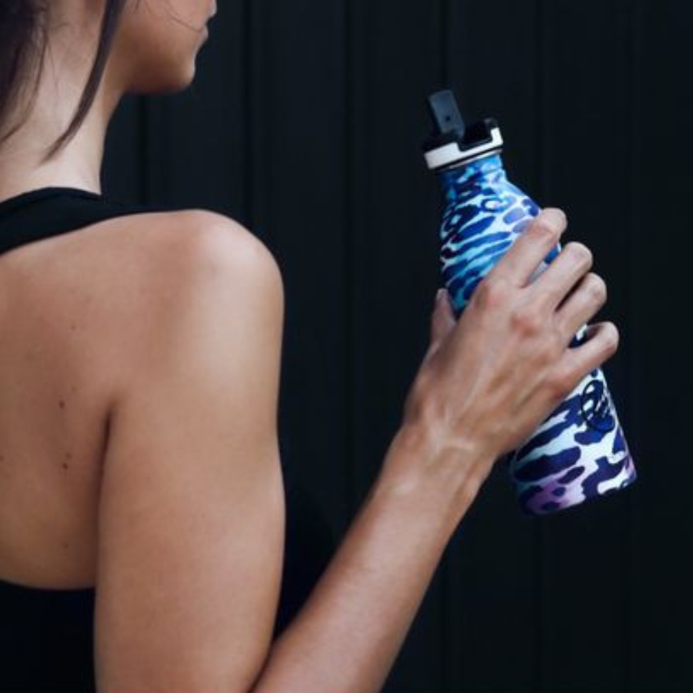 【義大利 24 Bottles】城市水瓶 (運動吸嘴) 500ml-豹紋, , large