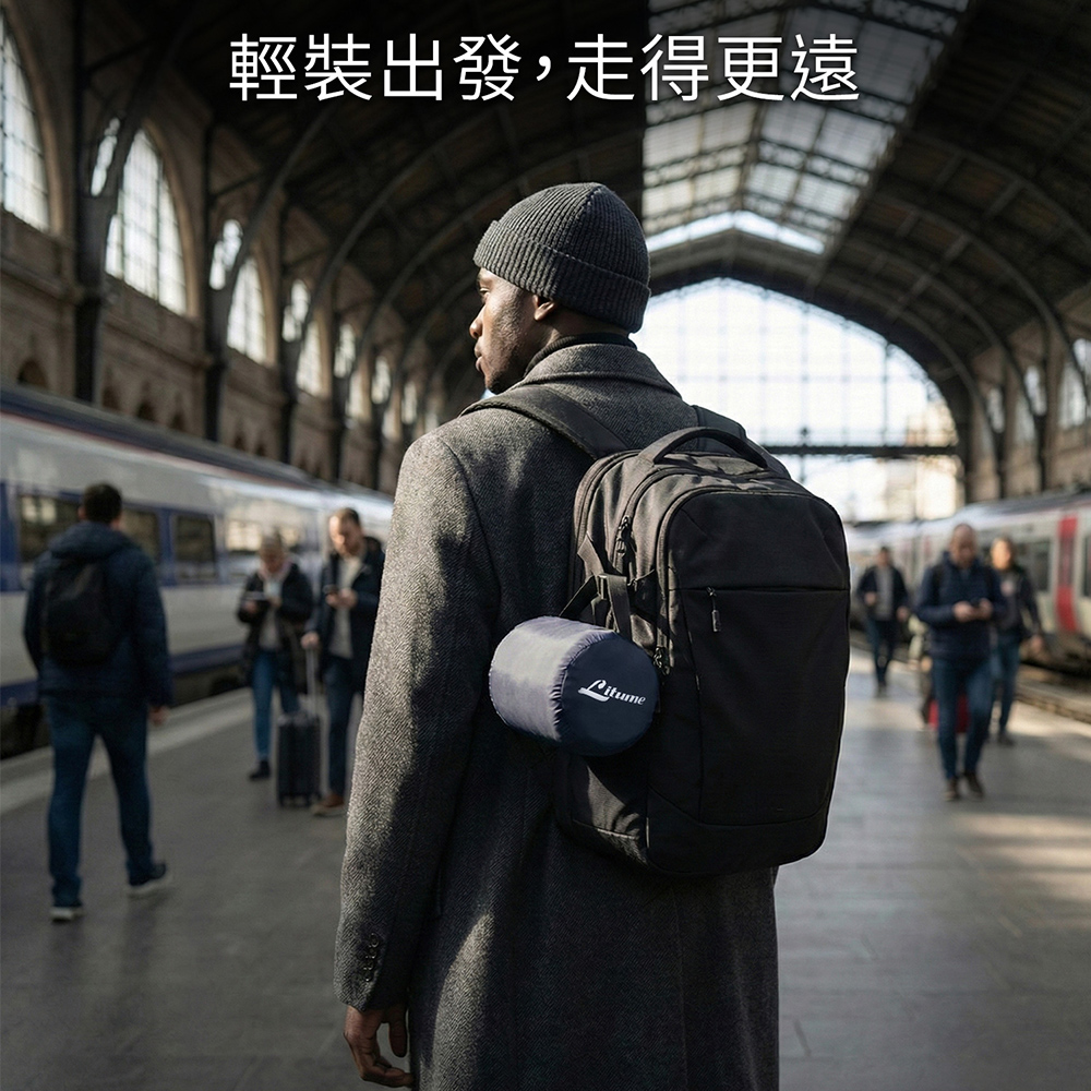 Fleece Travel Blanket (E651) Dark Grey, , large