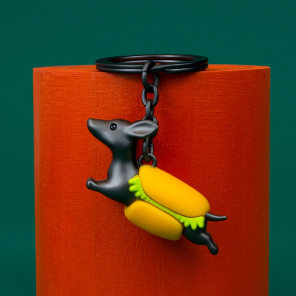 [傑凱國際貿易]Metalmorphose比利時鑰匙圈 臘腸狗, , large