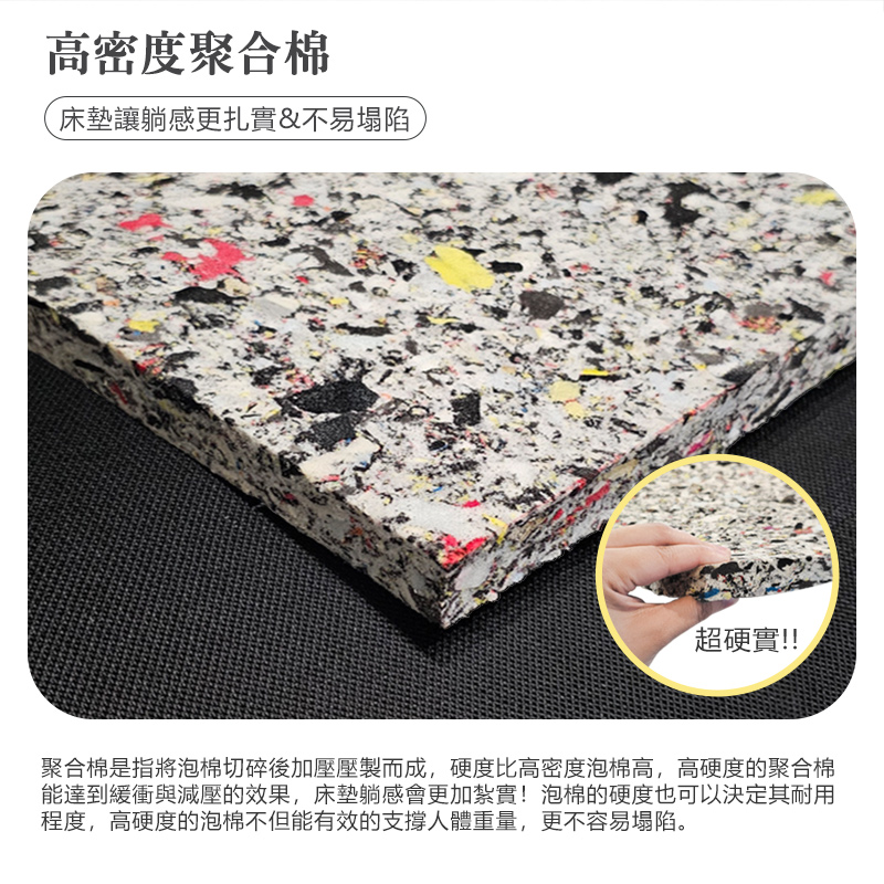【KIKY】二代英式升級版泡棉加強框獨立筒床墊(雙人加大6尺), , large