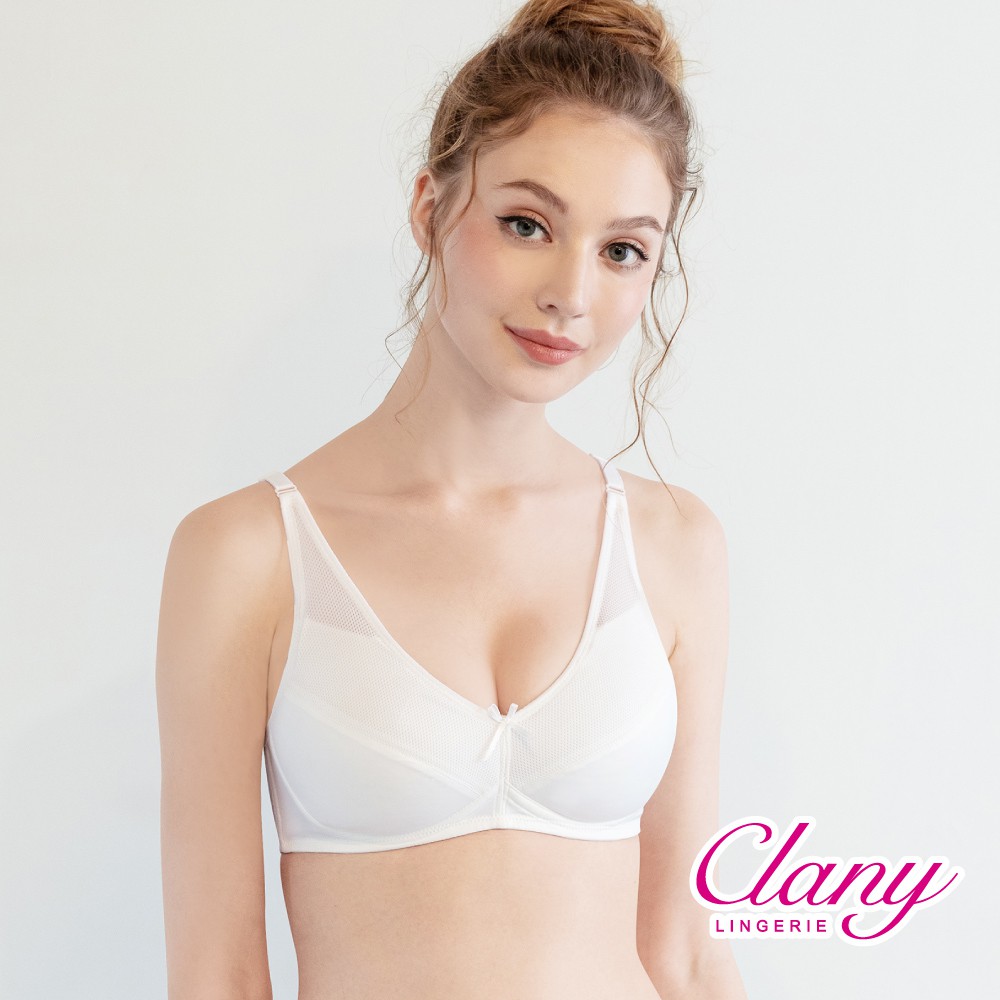 可蘭霓Clany 無痕透氣排汗無鋼圈ABC罩杯學生無感內衣 少女成長型涼感 6989-22 白, , large