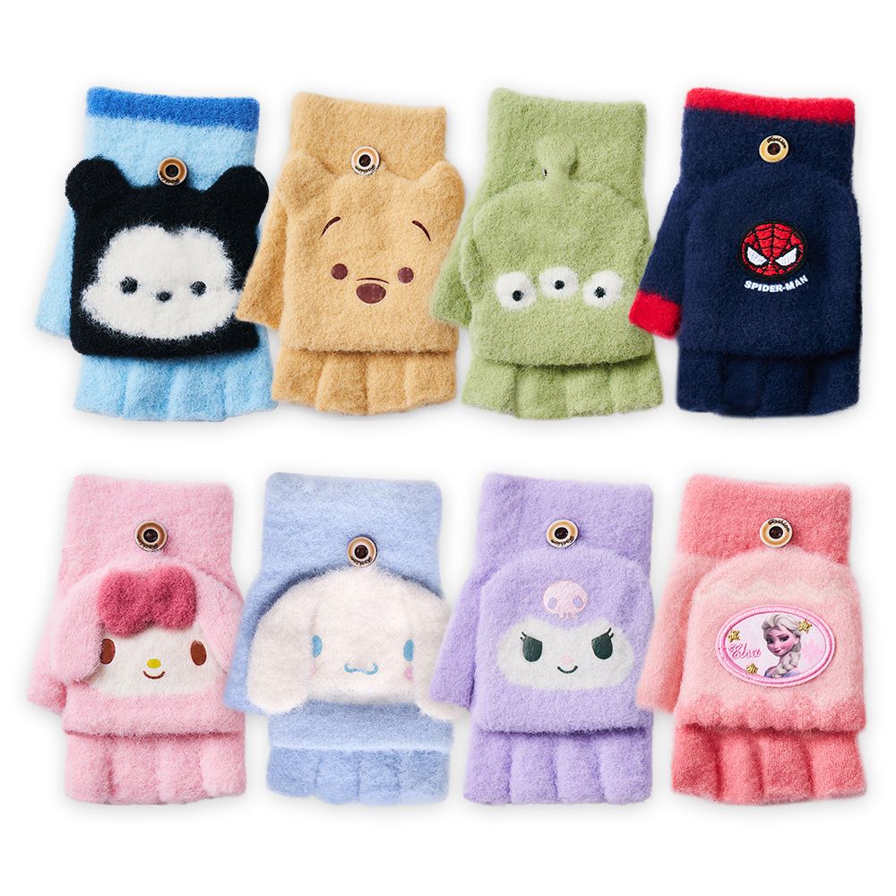 迪士尼 兒童保暖手套 大耳狗 冰雪 蜘蛛人【旺達棉品】UT-HW001, , large