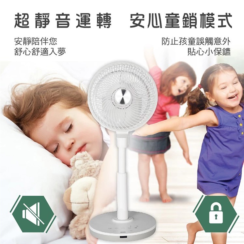 HERAN 禾聯 10吋 3D擺頭 DC變頻循環立扇 HAF-10HG430, , large