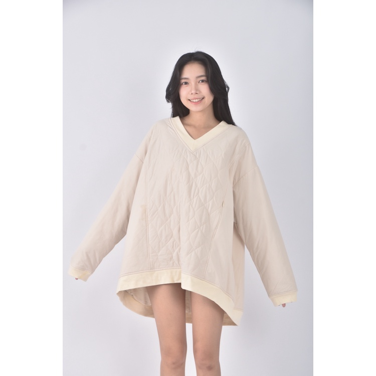 (XL) mouggan質感杏色長袖上衣二手衣, , large