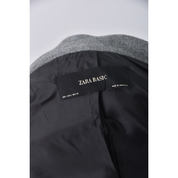 (M) zara質感羊毛灰色外套二手衣, , large