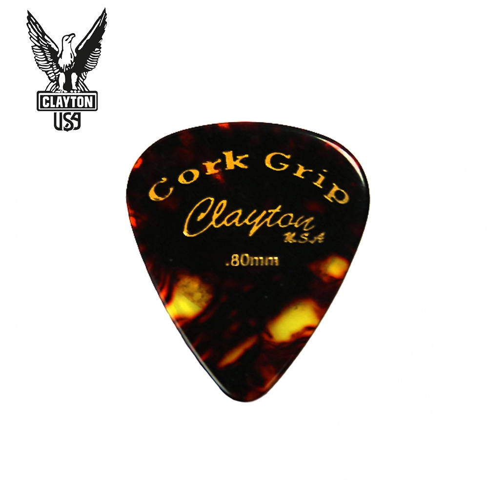 Clayton Cork Grip Picks 吉他彈片 0.80mm 1.00mm (三片、十片組)【敦煌樂器】, , large