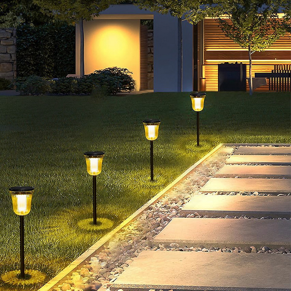 Solar Flower Basket Lawn Light, , large