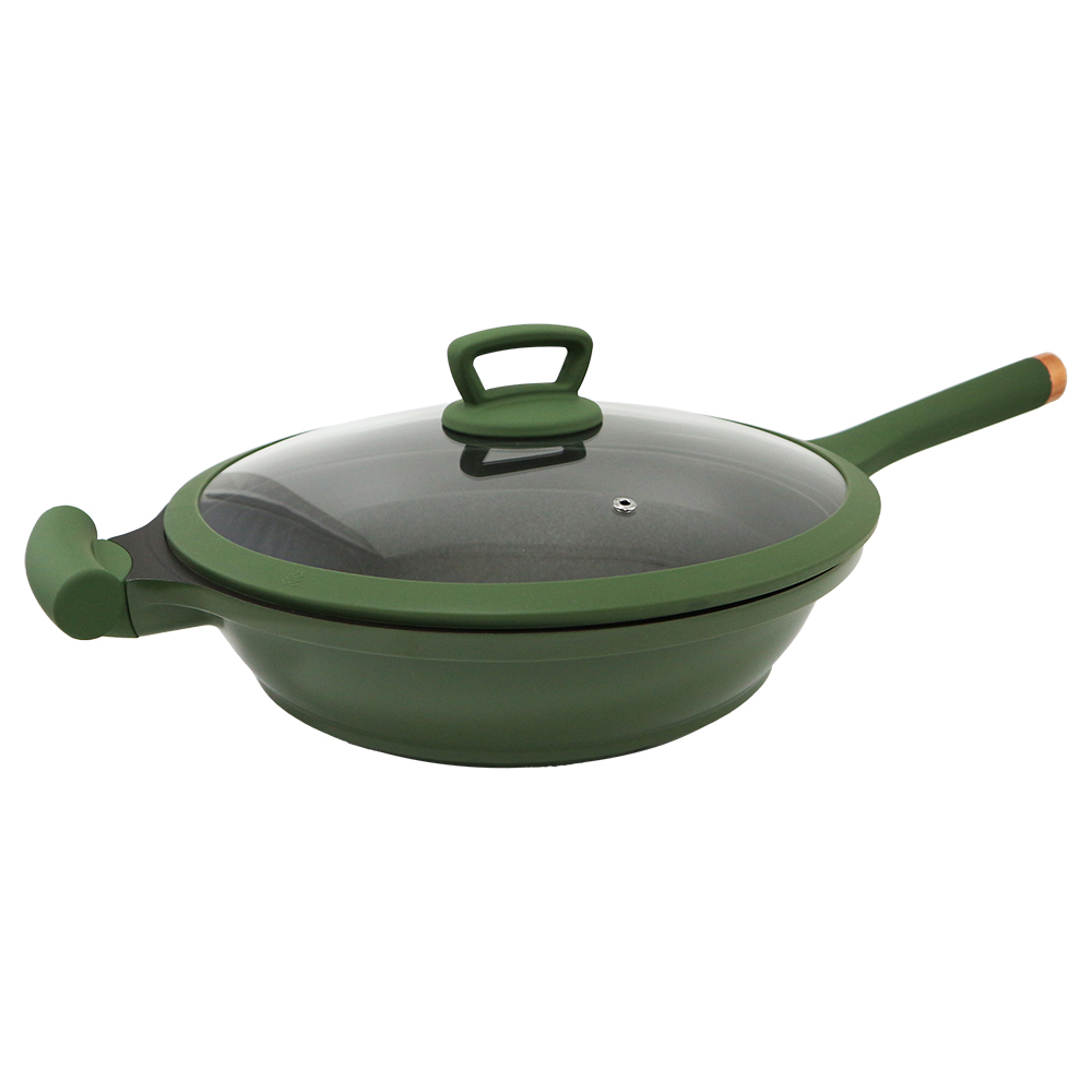 美國製Phantom Chef陶瓷強化不沾深形炒鍋-32cm-2支