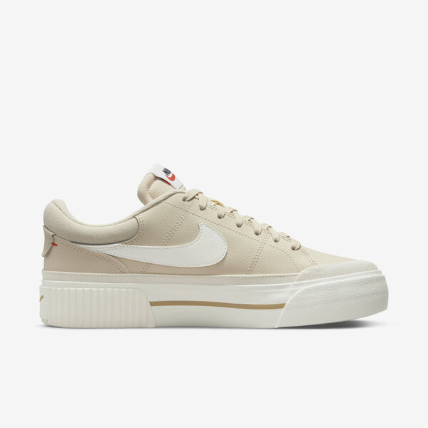 Kixpress-Nike Wmns Court Legacy Lift 女 休閒 經典 復古 厚底 穿搭 奶茶 [DM7590-200], , large