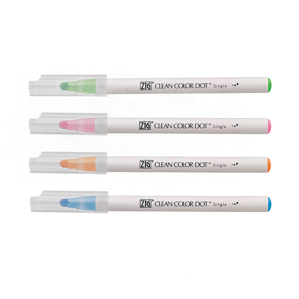 【Kuretake 吳竹】ZIG Clean Color Dot 單頭點點筆 單色 /支 TCSD-6100-6VC(日本品牌)  -  乾燥玫瑰, , large