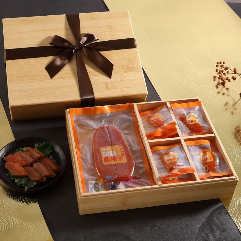 [大賞] 野生烏魚子雙饗禮盒(4兩1入+200g/28入一口烏魚子)