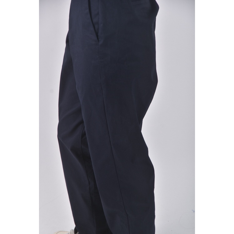 (XL) giordano高腰棉質素面藍色長褲二手衣, , large