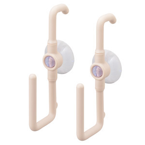 【毓秀堂】曙產業 水槽旋轉掛勾2入組-粉, , large