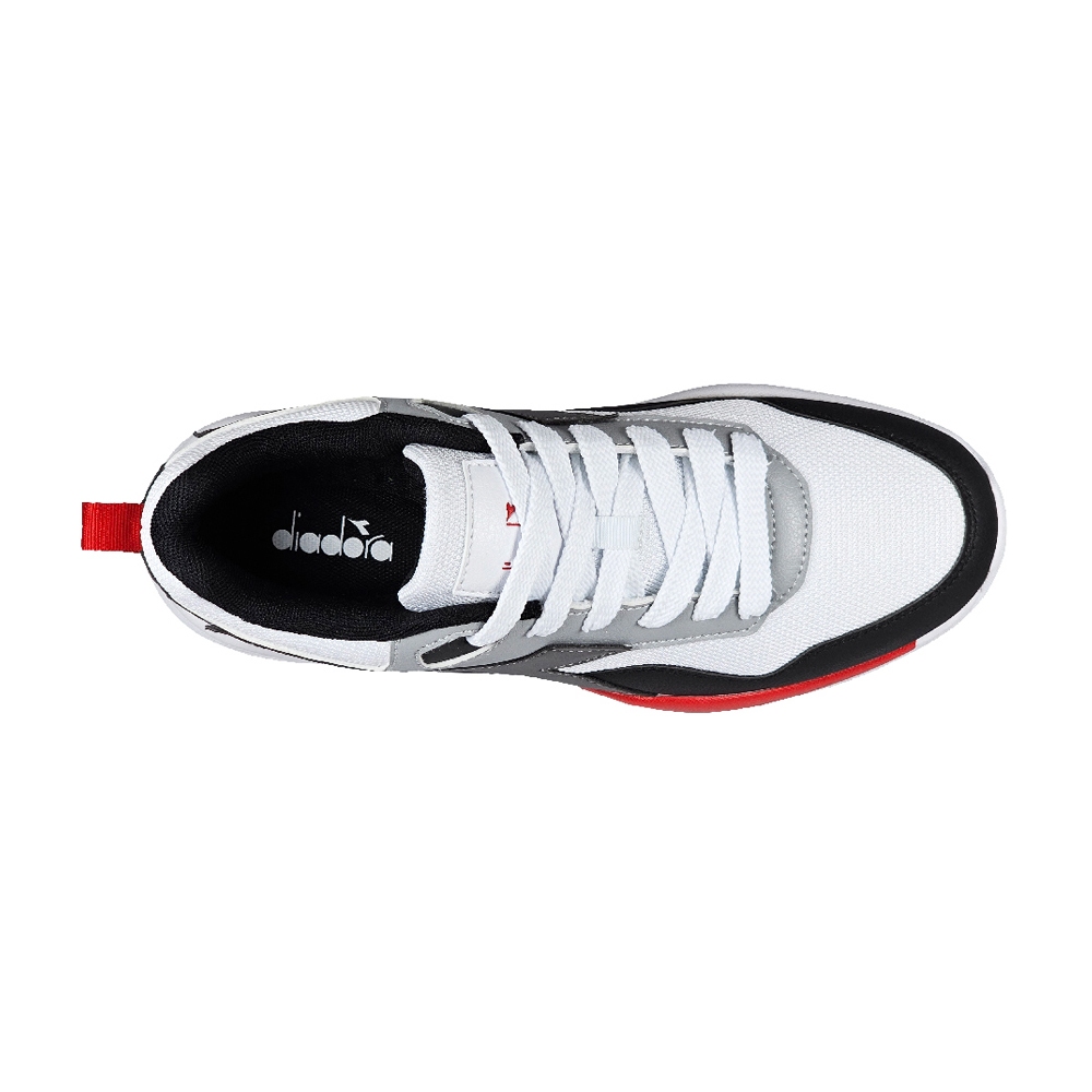 DIADORA迪亞多那 街頭時尚休閒鞋 男運動鞋 男鞋 拼接 寬楦 高腳背 透氣 反光 Q彈 氣墊乳膠鞋墊 白藍 黑白, , large